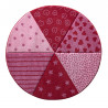 Tapis pour enfant Canon rond Fuchsia Tapis pour enfant Canon rond Fuchsia