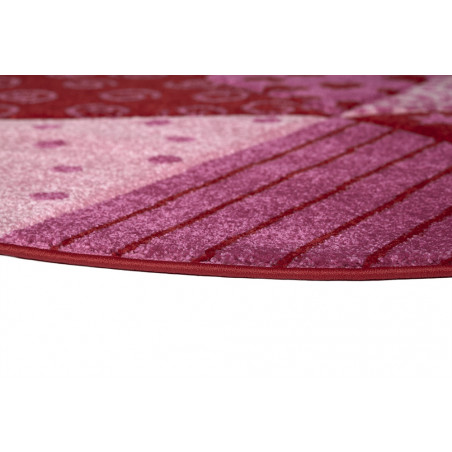 Tapis pour enfant Canon rond Fuchsia Tapis pour enfant Canon rond Fuchsia