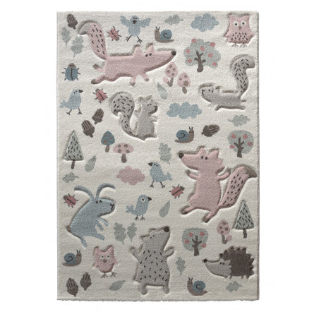 Tapis pour enfant Forest Blanc