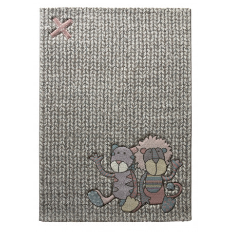 Tapis pour enfant Patchwork Sweetys Rose Poudré