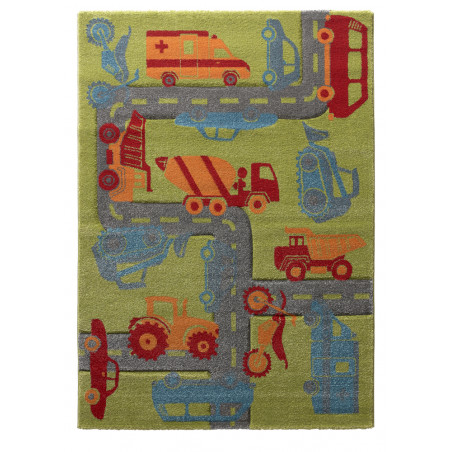 Tapis pour enfant Traffic Vert