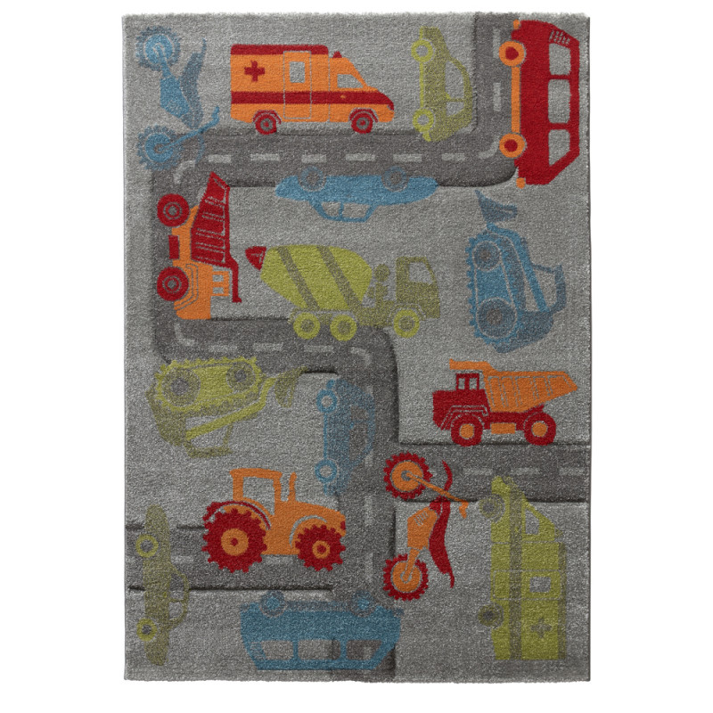 Tapis pour enfant Traffic Gris - SIGIKID