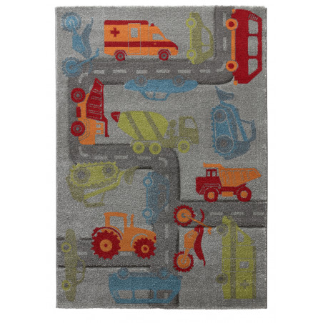 Tapis pour enfant Traffic Gris