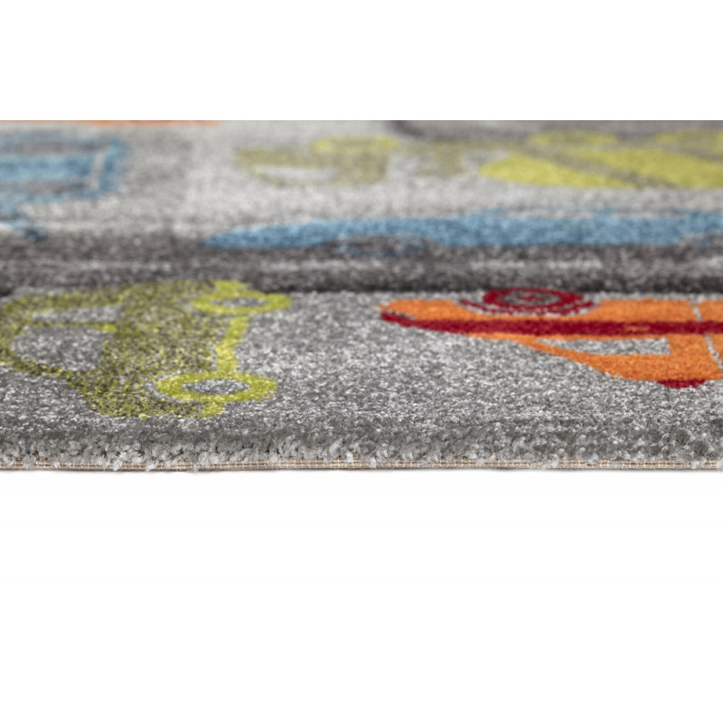 Tapis pour enfant Traffic Gris