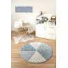 Tapis pour enfant Canon rond Bleu Tapis pour enfant Canon rond Bleu
