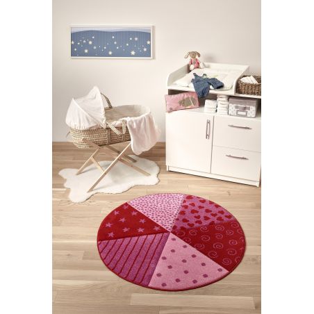Tapis pour enfant Canon rond Fuchsia Tapis pour enfant Canon rond Fuchsia