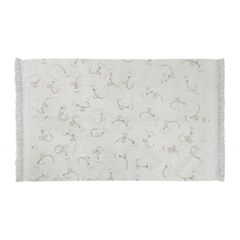 Tapis en coton English Garden Ivoire