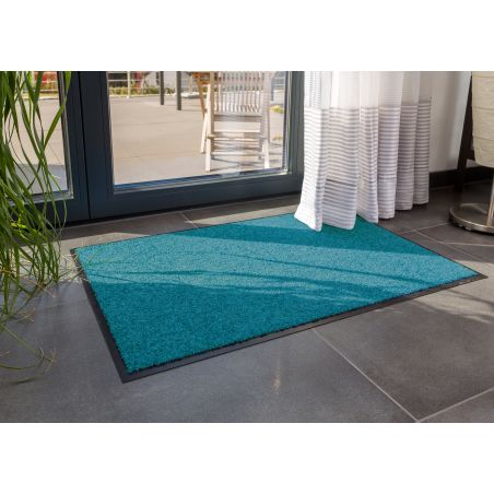 Tapis d'entrée Diamant Turquoise - Tapis Chic