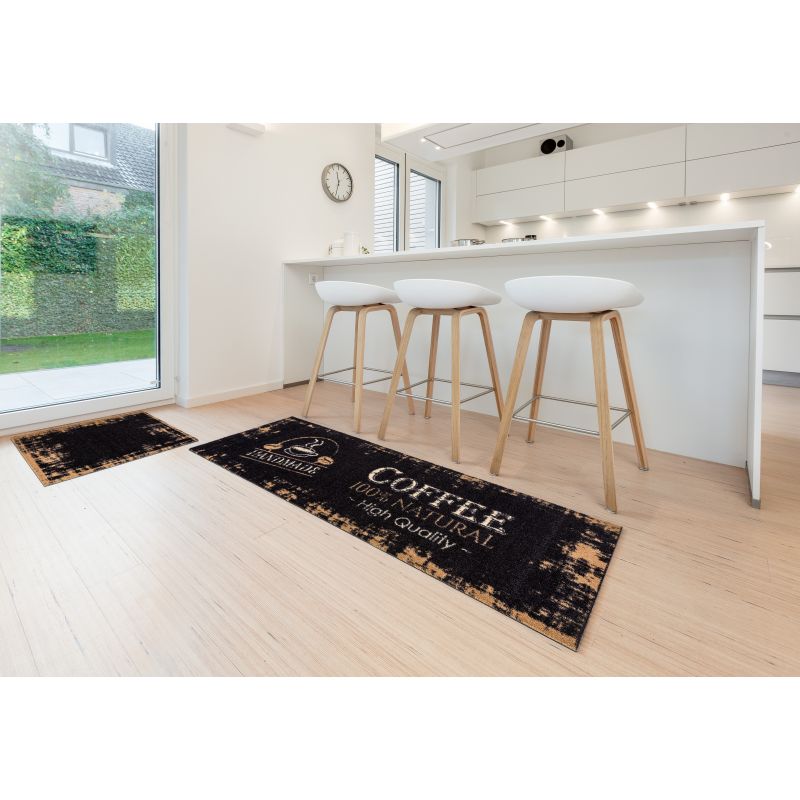 Tapis de cuisine Miabella Noir et Or