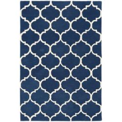 Tapis contemporain Picpus bleu