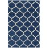 Tapis contemporain Picpus bleu