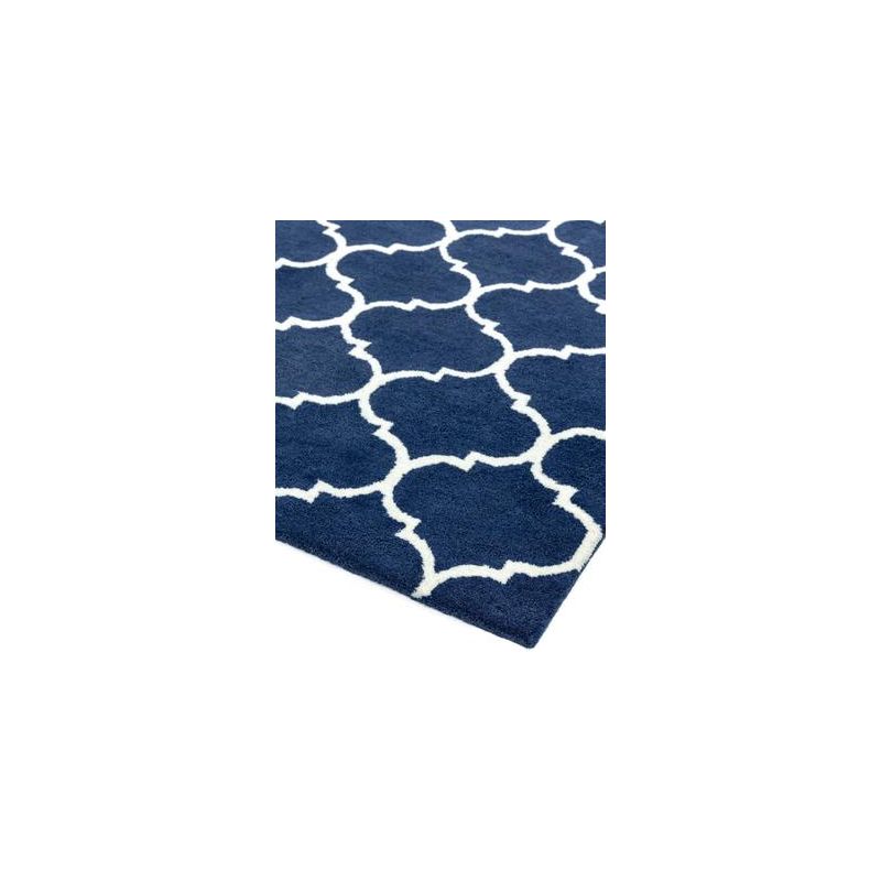 Tapis contemporain Picpus bleu