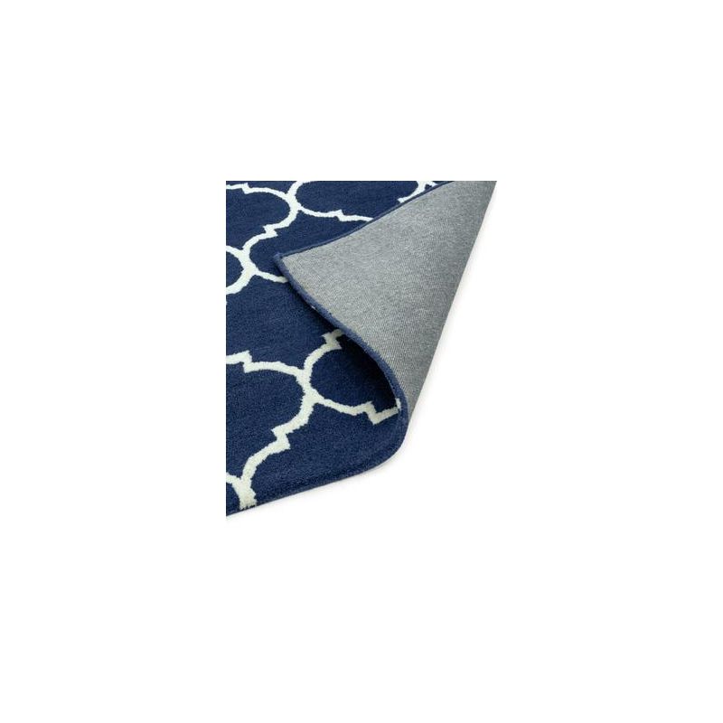 Tapis contemporain Picpus bleu