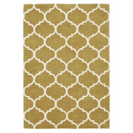 Tapis contemporain Picpus ocre