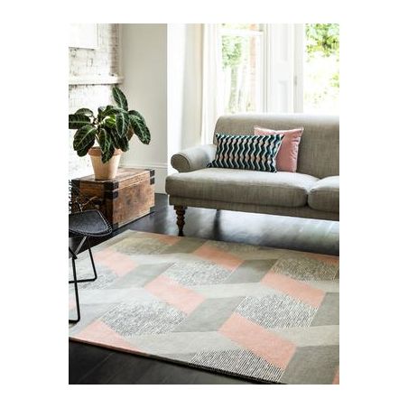 Tapis contemporain Chatelet rose Tapis contemporain Chatelet rose
