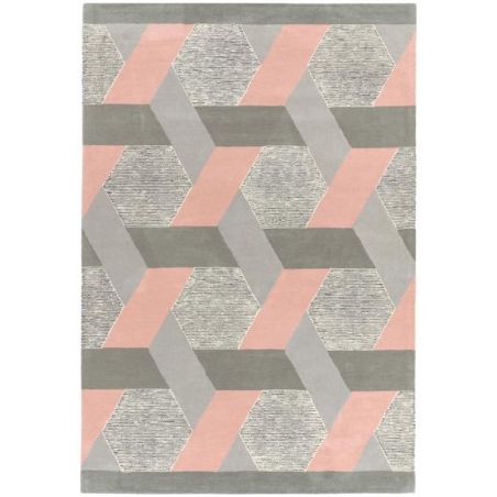 Tapis contemporain Chatelet rose Tapis contemporain Chatelet rose