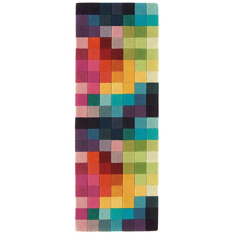 Tapis contemporain Auteuil box multicolore