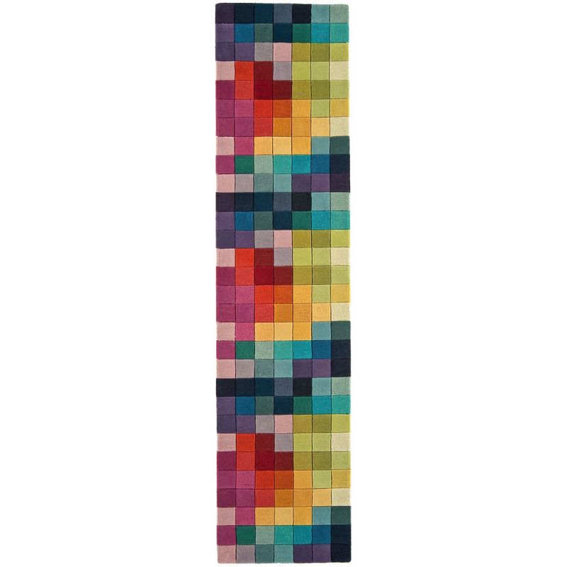 Tapis contemporain Auteuil box multicolore