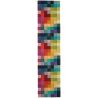 Tapis contemporain Auteuil box multicolore Tapis contemporain Auteuil box multicolore
