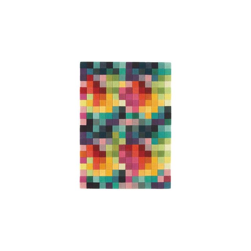 Tapis contemporain Auteuil box multicolore