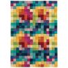 Tapis contemporain Auteuil box multicolore Tapis contemporain Auteuil box multicolore