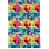 Tapis contemporain Auteuil box multicolore Tapis contemporain Auteuil box multicolore