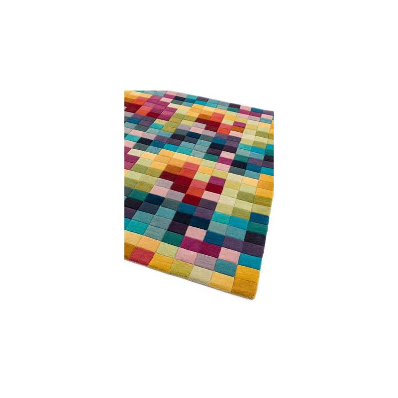 Tapis contemporain Auteuil box multicolore