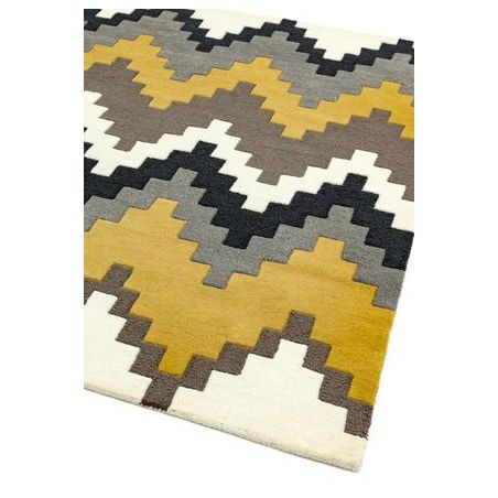 Tapis Ethnic Chic Tikal moutarde Tapis Ethnic Chic Tikal moutarde