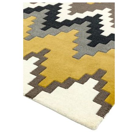 Tapis Ethnic Chic Tikal moutarde Tapis Ethnic Chic Tikal moutarde