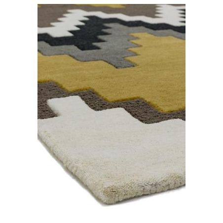 Tapis Ethnic Chic Tikal moutarde Tapis Ethnic Chic Tikal moutarde