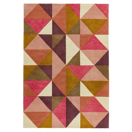 Tapis moderne Montrouge rose multi Tapis moderne Montrouge rose multi