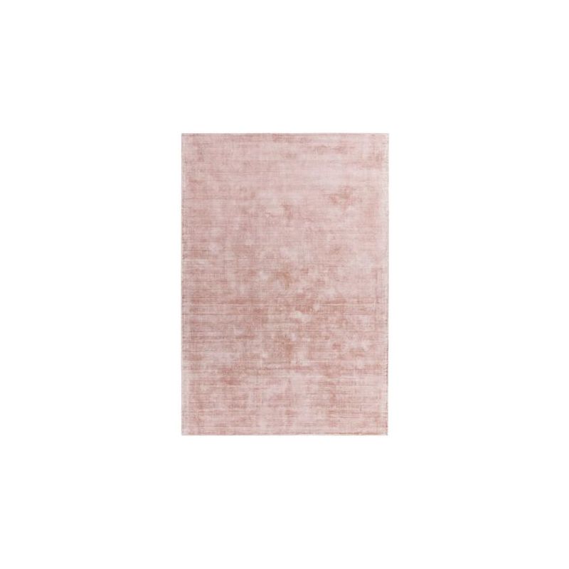 Tapis de salon moderne en viscose Elizabeth rose