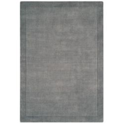 Tapis de salon uni en laine gris York Collection Grand Cru
