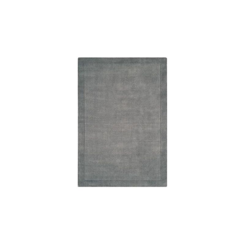 Tapis de salon uni en laine gris York Collection Grand Cru