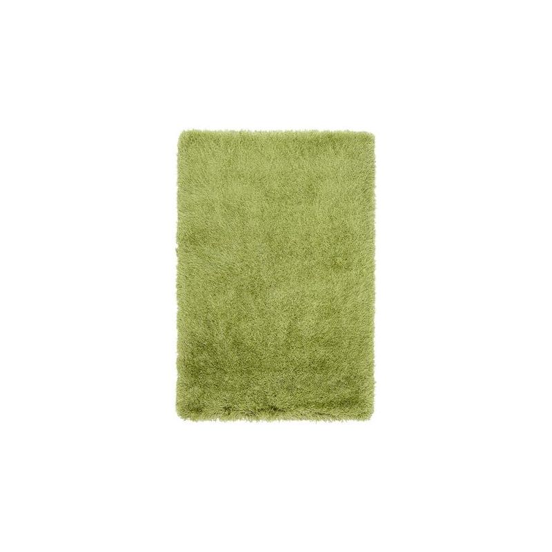 Tapis shaggy moderne uni vert Belleville