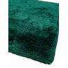 Tapis à poils longs en fibres synthétiques couleur vert emeraude