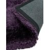Tapis à poils longs en fibres synthétiques couleur pourpre