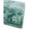 Tapis à poils longs en fibres synthétiques couleur turquoise