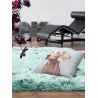 Tapis de chambre cocooning couleur turquoise Monceau