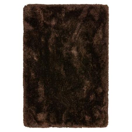 Tapis shaggy haut de gamme Monceau chocolat par Jospeh Lebon