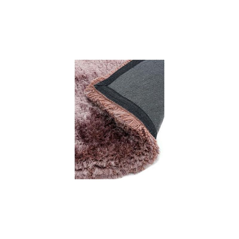 Tapis à poils longs en fibres synthétiques couleur bruyère