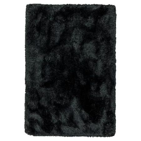 Tapis shaggy haut de gamme Monceau noir par Jospeh Lebon