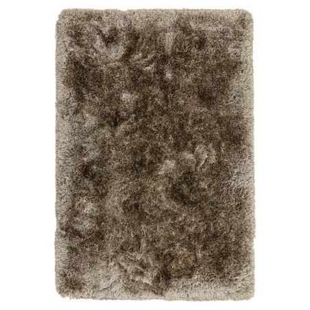 Tapis shaggy haut de gamme Monceau taupe par Jospeh Lebon