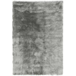Tapis  de salon shaggy moderne Batignolles acier