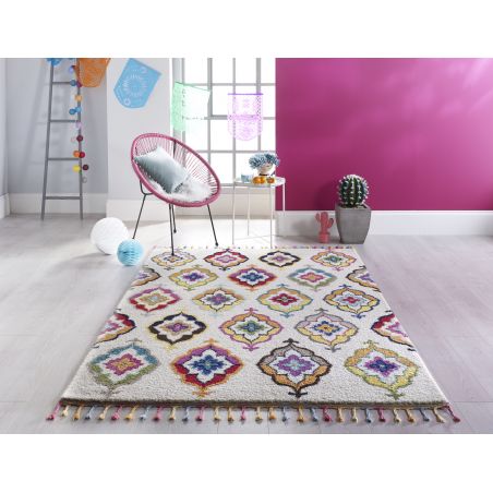 Tapis Moderne Menara Leonis multicolore 120 x 170 cm