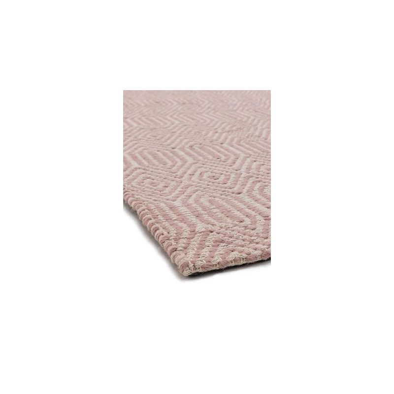 Tapis salle à manger tissé plat couleur rose par Jospeh Lebon