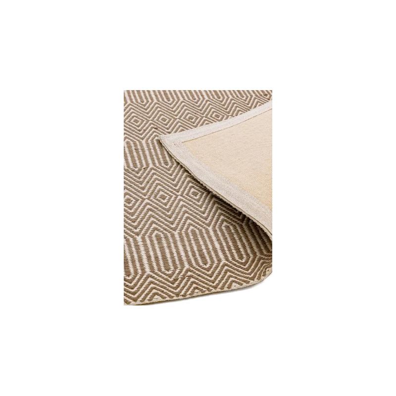 Tapis rectangulaire en fibres naturelles taupe