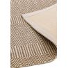 Tapis rectangulaire en fibres naturelles taupe