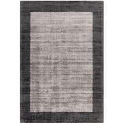 Tapis de bureau en viscose Notre-Dame Gris et Noir
