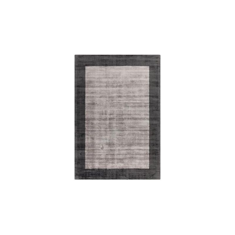 Tapis de bureau en viscose Notre-Dame Gris et Noir